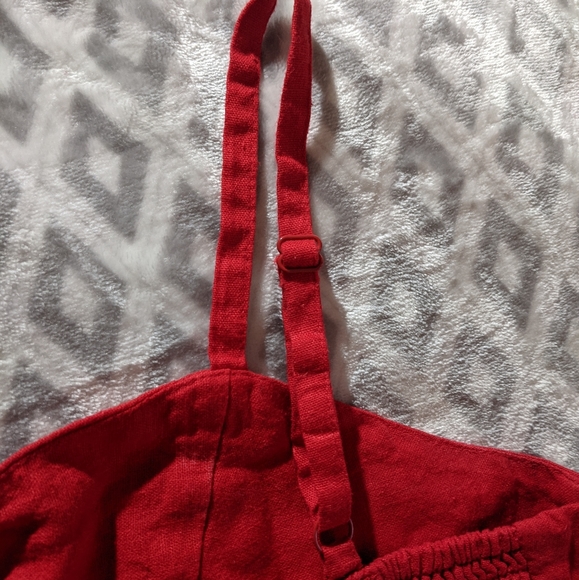 NWT Linen Red Fit and Flare Old Navy Medium Tall - Picture 15 of 15